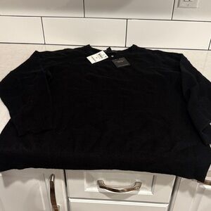 Charter Club Women’s cashmere Black Crewneck Sweater